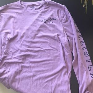 Purple XL Hollister long sleeve tee